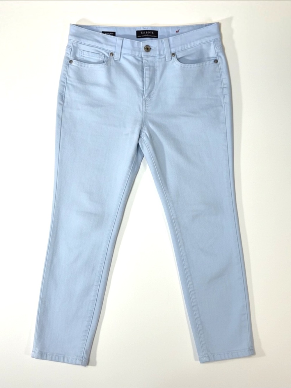 Talbots Simply Flattering Light Blue Denim Crop Jeggings - Size 6